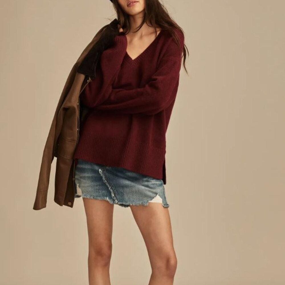 Lucky Brand Cloudsoft V Neck Sweater
